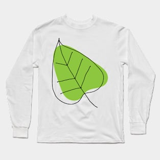 leaf art drawing Long Sleeve T-Shirt